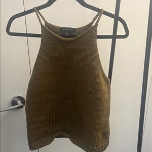 Banana Republic Olive Knit Tank Top